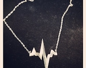 EKG Pendant Necklace - Sterling Silver