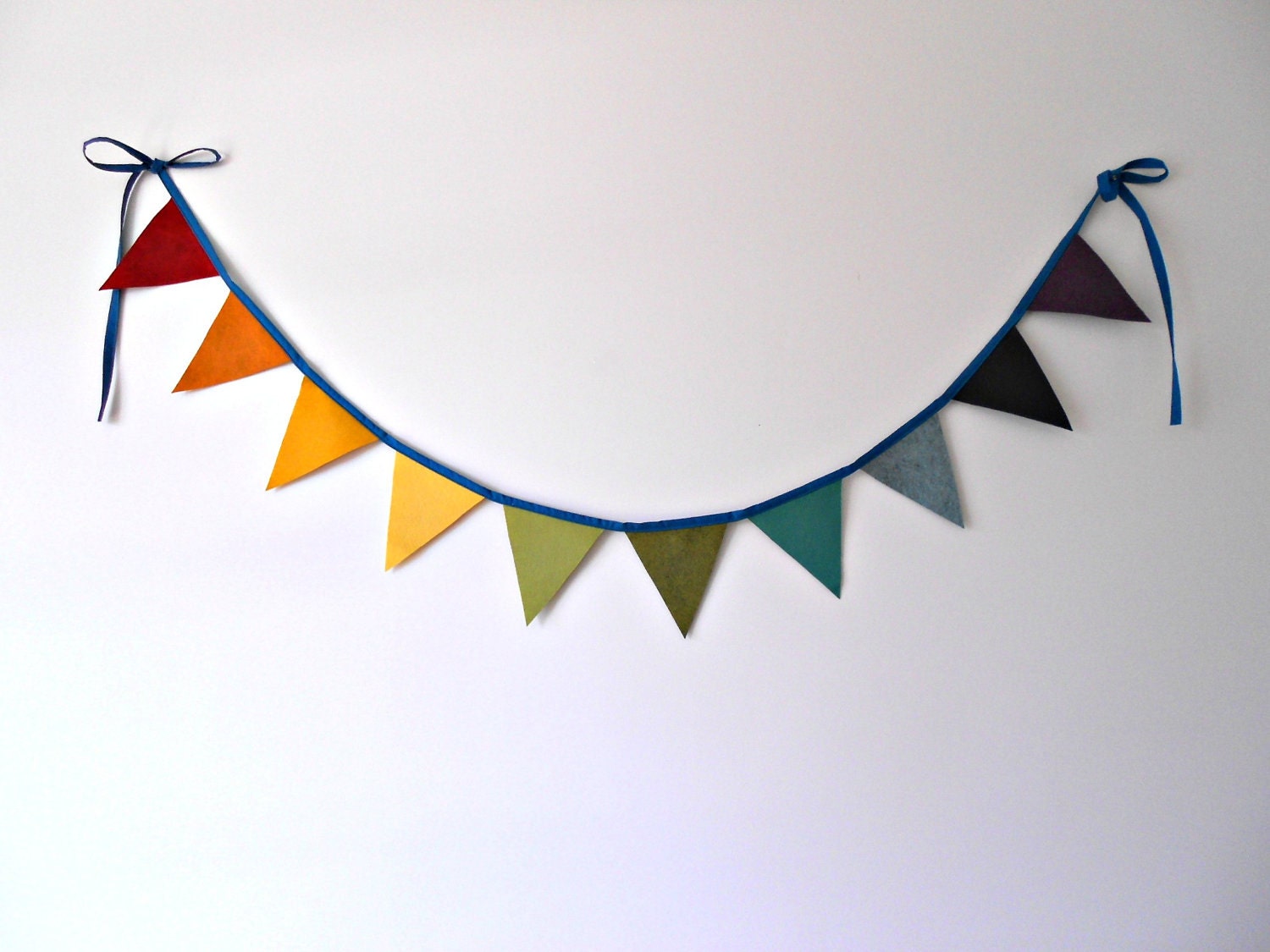 Custom Rainbow Felt Bunting Nursery Decor
