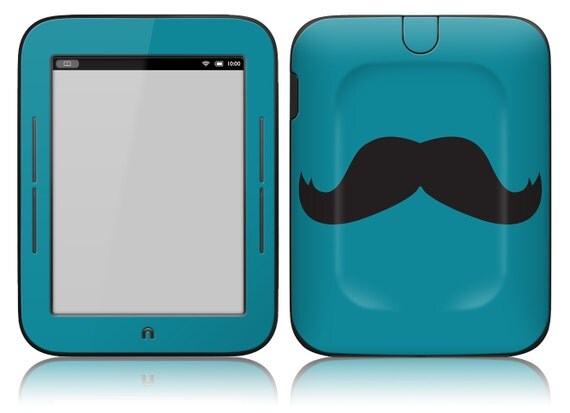 NOOK Simple Touch Skin Cover - Mustache