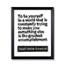 LINOCUT PRINT - Ralph Waldo Emerson - Greatest Accomplishment Quote - Inspirational 6x8