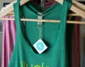 i am lucky tank - green