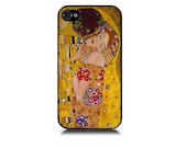 iPhone 4/4S hard case includes screen protector and cleaning cloth  Gustav Klint the kiss Design. Available in black or white