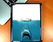 Custom hard case and shield protector for Apple iPAD 2 and screen protector. Shark design