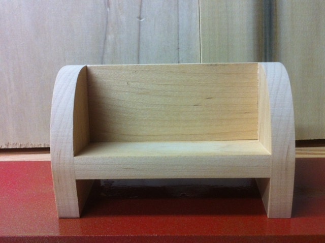 Unfinished Maple Wood Card Holder, Business Card Display - One of a Kind Design - READY TO SHIP