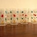 Polkadot sixties juice glasses, set of 4