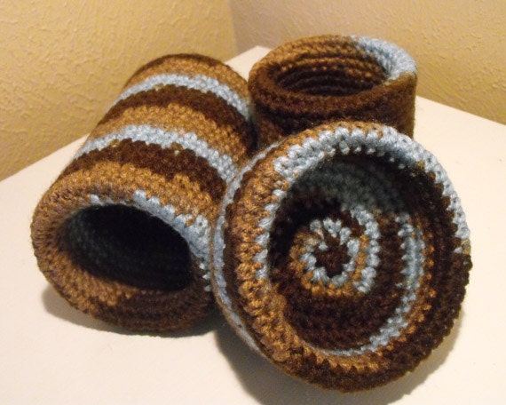Earthy Upcycled Organizers - Set of 3