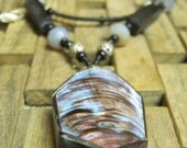 Upcycled Mother Of Pearl Shell Necklace