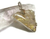 Rutilated Quartz Gemstone Pendant