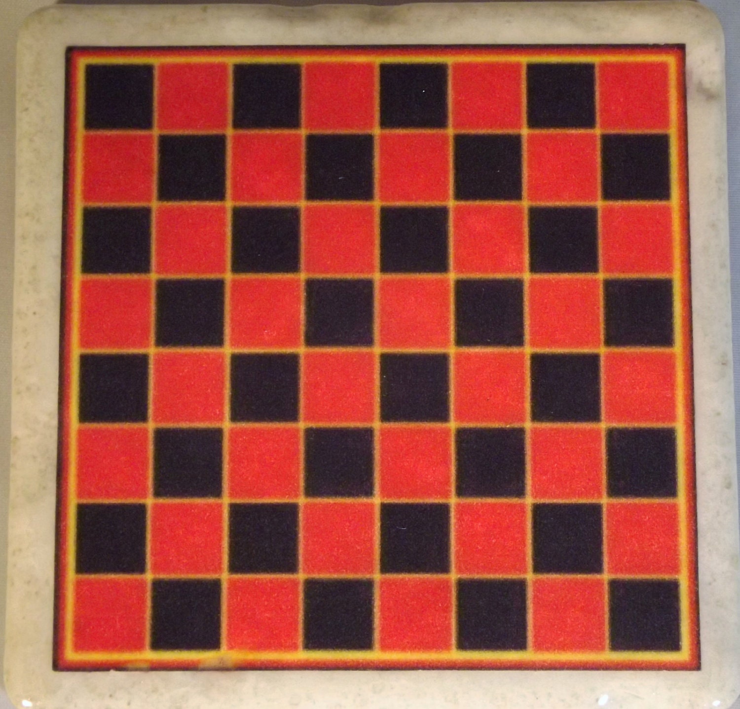 Checkerboard Game Coaster