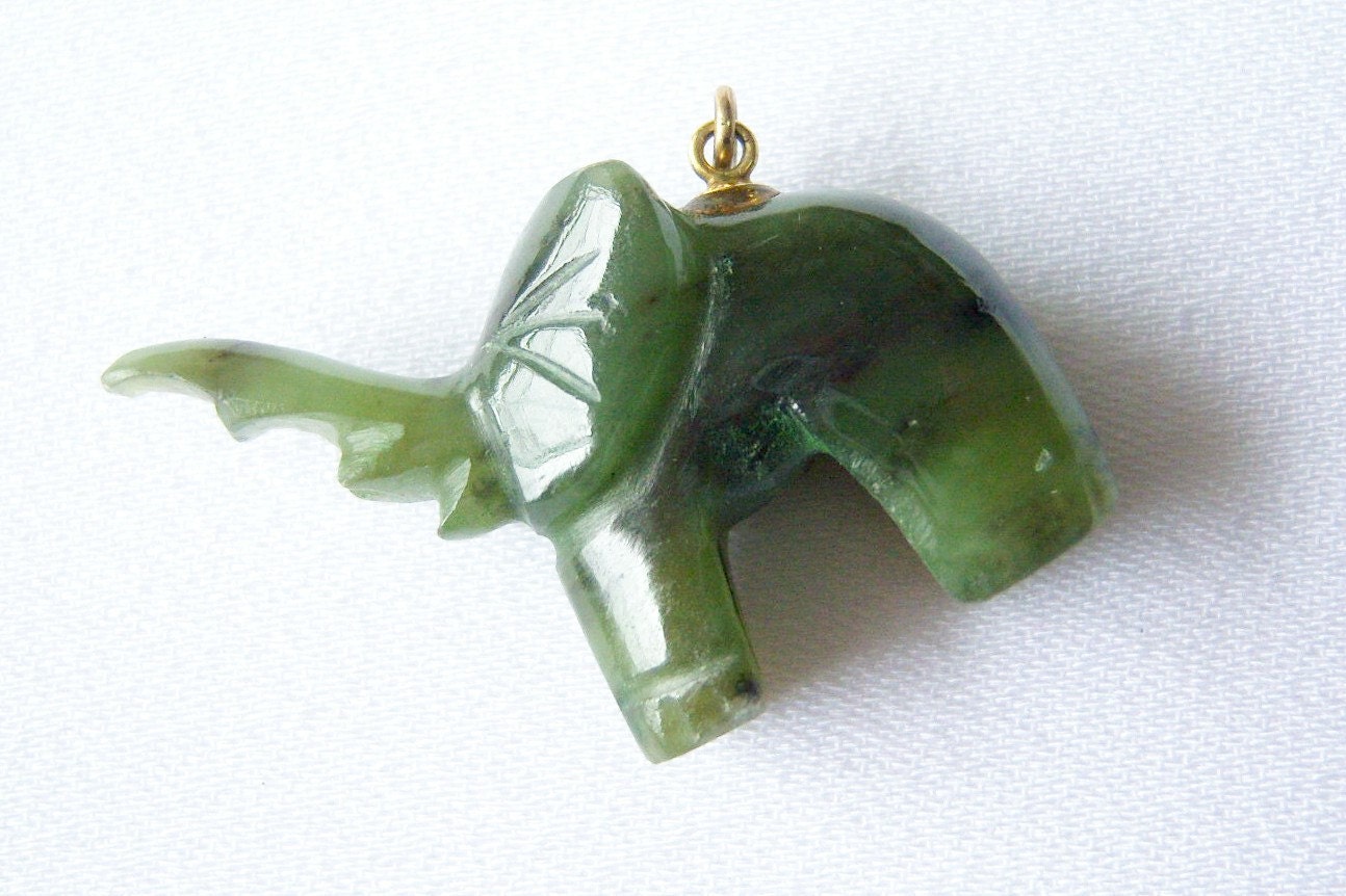 Jade Elephant Pendant