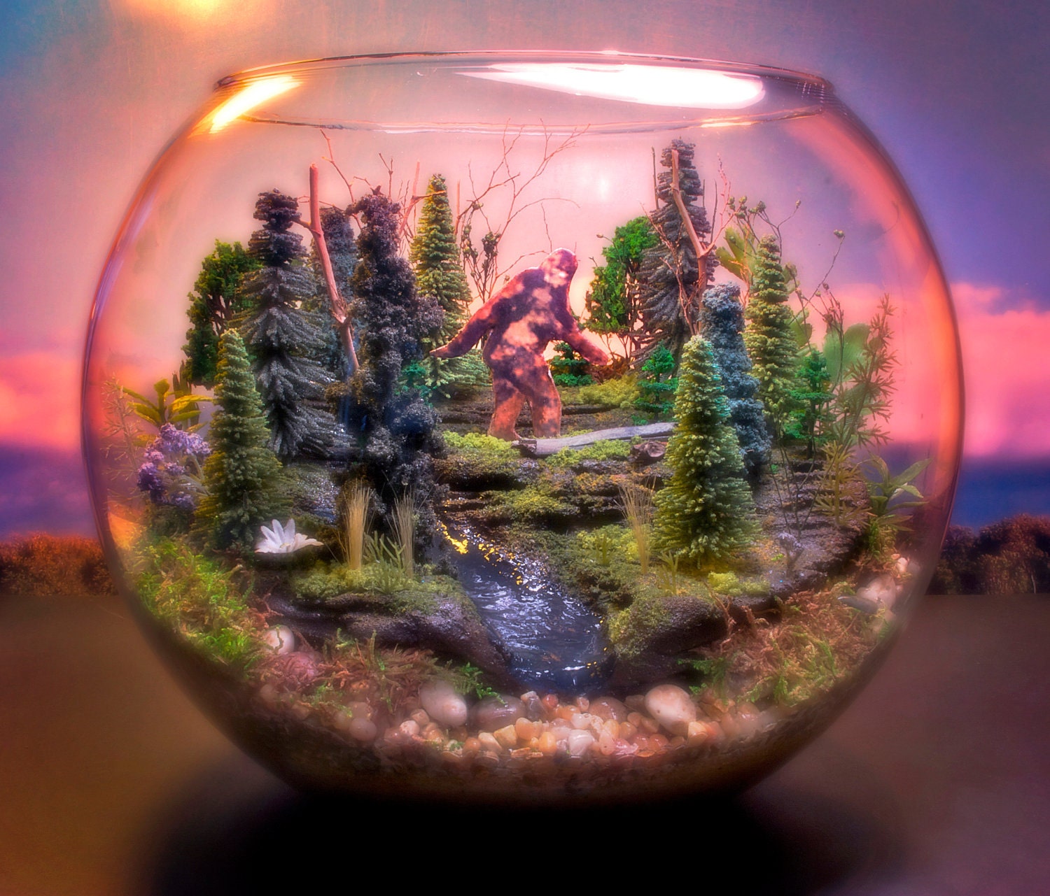 Sasquatch Country - Bigfoot Terrarium / Diorama