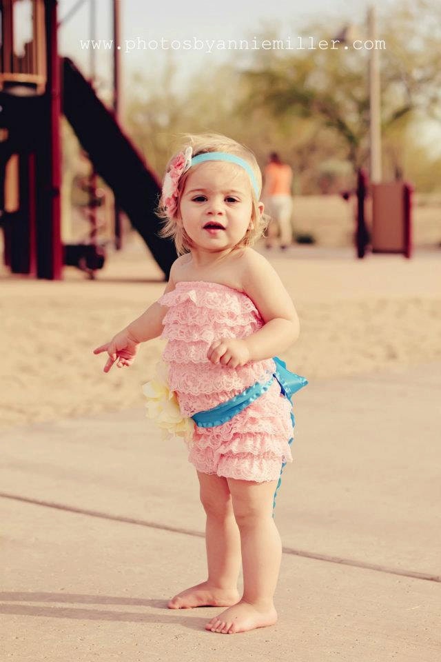 4-7x Lace Romper-Petti Romper-Flower Girl Dress-Girls Birthday Outfit-Ruffle Romper-Photo Prop