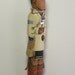 Iroquois Hunter Native American Indian 12" wood faceless art doll Brave history