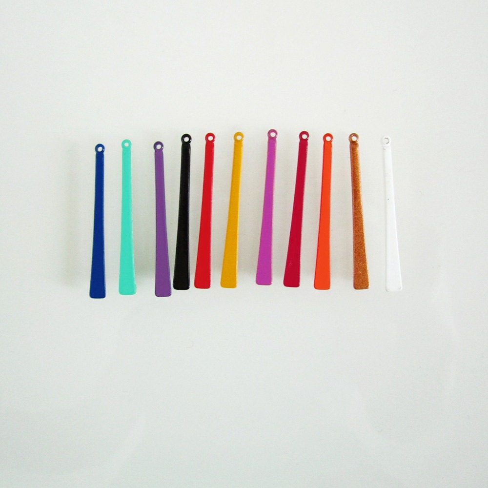Custom Earrings - simple geometric lines - your choice of color
