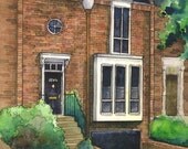Watercolor Painting of your home, custom artwork of house or business from photo