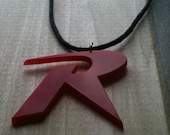 Robin Crime Fighting Pendant, Red Acrylic Robin (Batman) Pendant