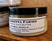 Oatmeal Vanilla Whipped Shea Butter, Organic and Unrefined Body Butter