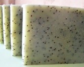 Rosemary Lavender and Fir Needle Garden Scrub - Vegan Soap with Poppy Seeds
