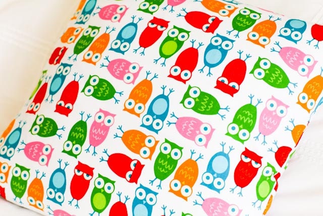 Children's Throw Pillow - Owls