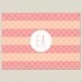 Personalized Stationery Set / Personalized Stationary Set / Bold Stripes Note Cards