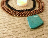 Necklace Turquoise Pendant Copper Chain Southwest Bohemian: Desert Queen