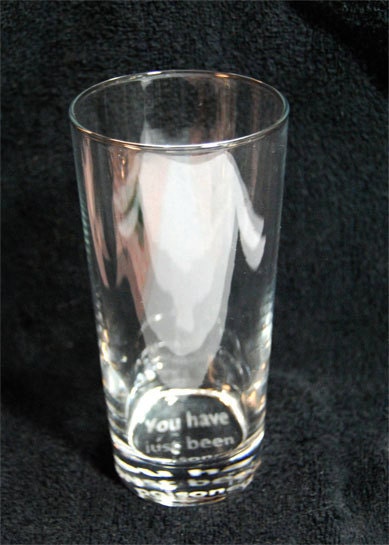 You Have Just Been Poisoned Etched Drinking Glass