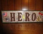 Custom Military Marines AirFore Navy Army HERO Home Decor Room Wood Blocks