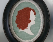 Embroidered & Appliqued Silhouette Portrait