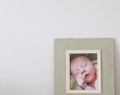 distressed handmade picture frame with classic trim