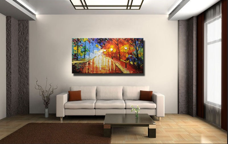 Original Abstract Painting, Modern Textured Painting,  Palette Knife, Home Decor, Painting Oil on Canvas  by Chen 0102