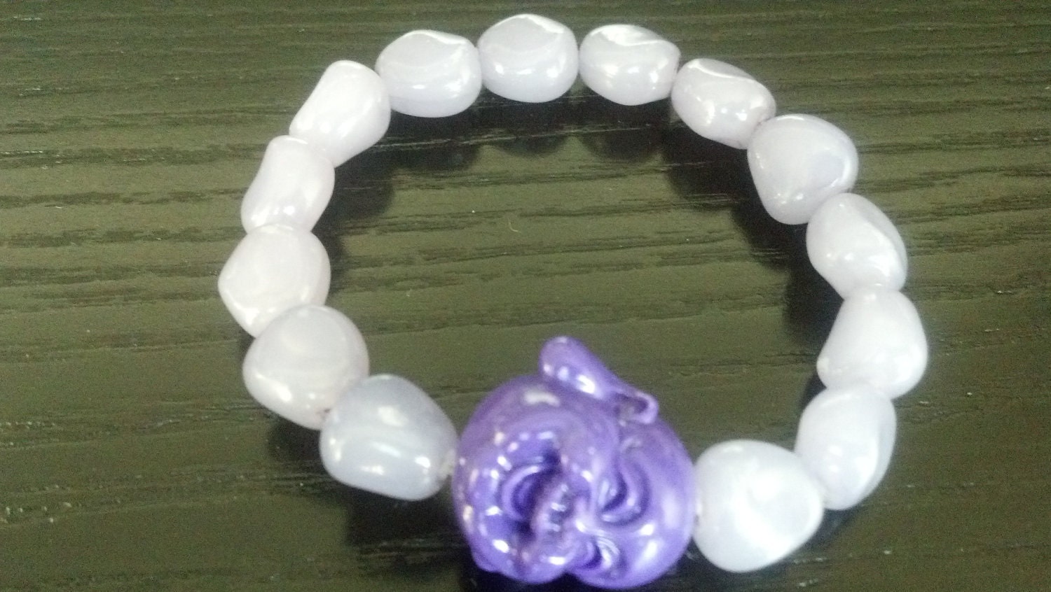 Happy Purple Buddha Bracelet