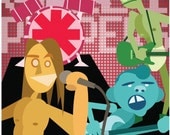 Red Hot Chili Peppers Poster - 11"x17" poster sized Original Artwork print of the Mother's Milk release