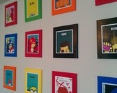 Your choice of HERO SQUARE on Canvas  - Original 12"x12" Canvas Superhero / Pop Culture Art Batman Dexter Dr Who Muppets Star Wars & more