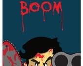 Ash & his Boomstick - Original Evil Dead Artwork    8.5" x 8.5" original print