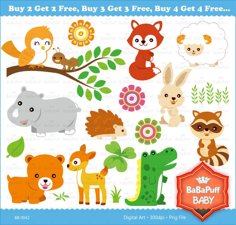 Baby Animals Set 2 ---- Clip Art ---- Personal and Small Commercial Use ---- BB 0042
