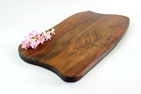 Black Walnut Serving Board, organic heirloom gift for your  Rustic kitchen, from sustainably harvested wood