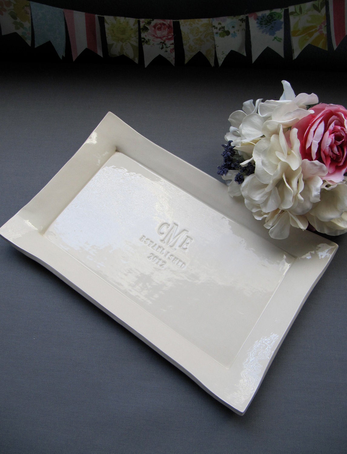 Custom Wedding Signature Guestbook Platter or Heirloom Wedding Gift - Gift boxed