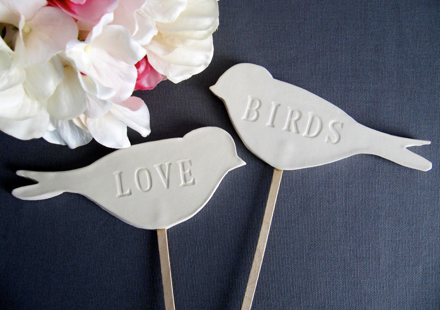 Love Bird Wedding Cake Toppers
