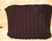 Cable knit baby blanket