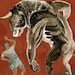 Minotaur - Print of an illustration by Sarah Young