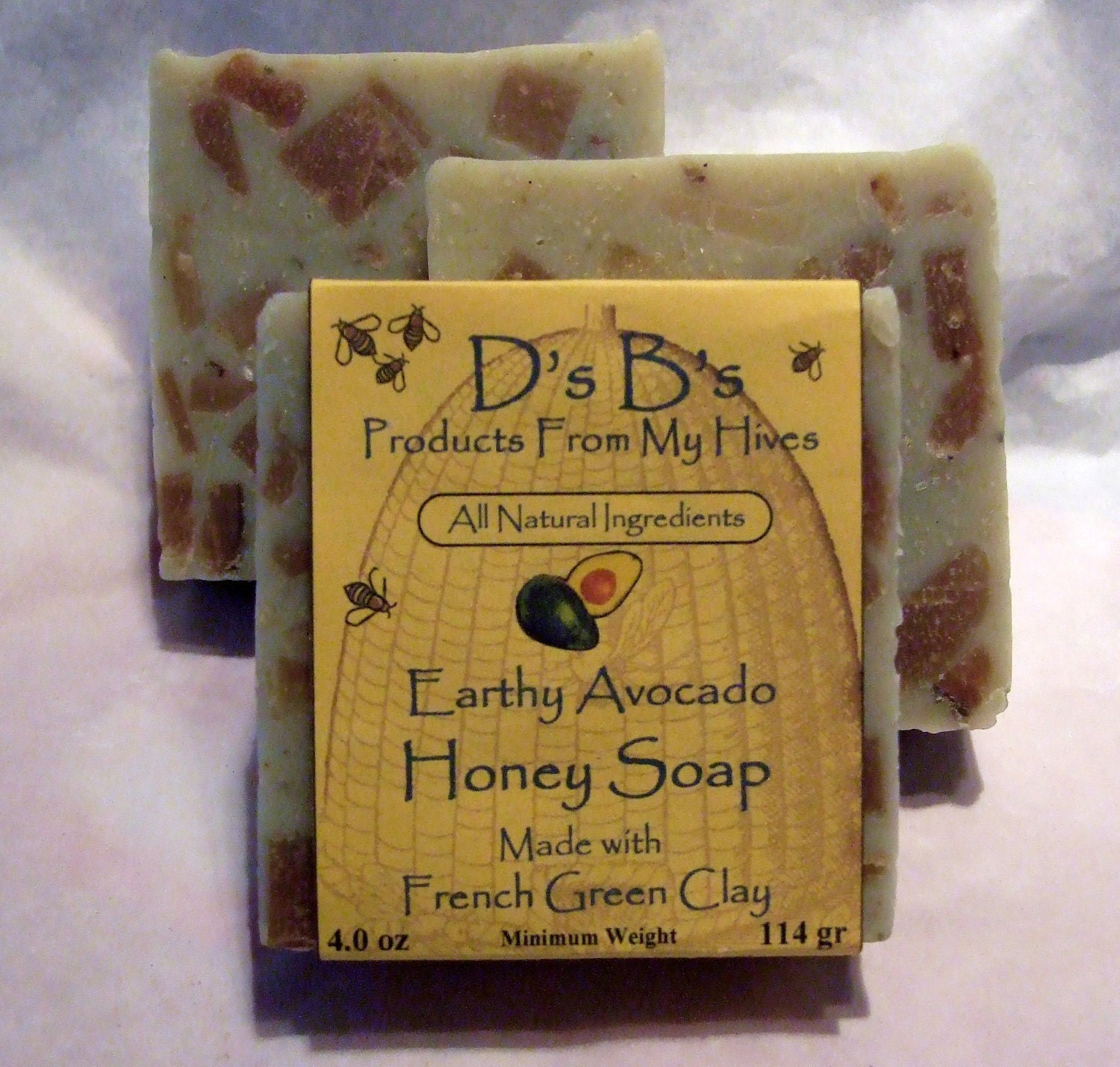 Earthy Avocado Honey Soap - French Green Clay Soap