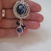 Blue glass bead pendant, Blue Belle