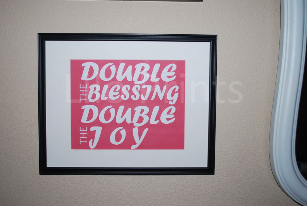 Custom Double Blessings Print