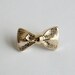 baby girls small gold bow ribbon buttons headband clothing accessories