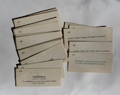 Vintage Vocab Cards- set of 25- perfect for collage