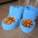 BASKETBALL BABY BOOTIES. Baby Shoes.