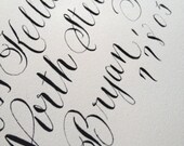 Wedding Calligraphy Envelope Addressing-"Arabella" Font