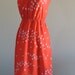 Vintage Orange and White Sundress by Malia