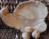 Light Brown Leaf Plate - Ceraminic