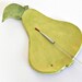 Ceramic Pear Plate Green Dish Fruit Spoon Rest Eco Friendly Material